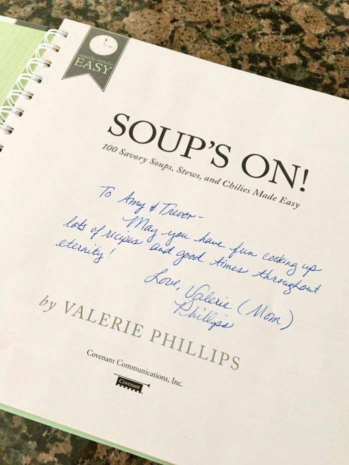 soup&rsquo;s on, cookbook, soup&rsquo;s on cookbook, a joyful marriage, finding joy in marriage, finding joy, marriage advice, positive marriage, a positive marriage, positive marriage examples, marriage goals, relationship goals, newlywed goals, newlywed life, newlywed advice, newlywed help, lds newlyweds, lds marriage, lds marriage advice, marriage campaign