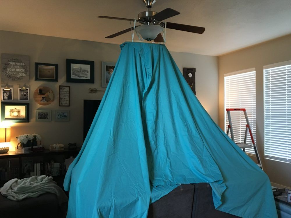 ultimate couch, ultimate couch bed, ultimate fort, fort in living room, date night fort, date night ultimate couch, indoor date night ideas, bed canopy for living room, finding joy, joy in marriage, a joyful marriage,