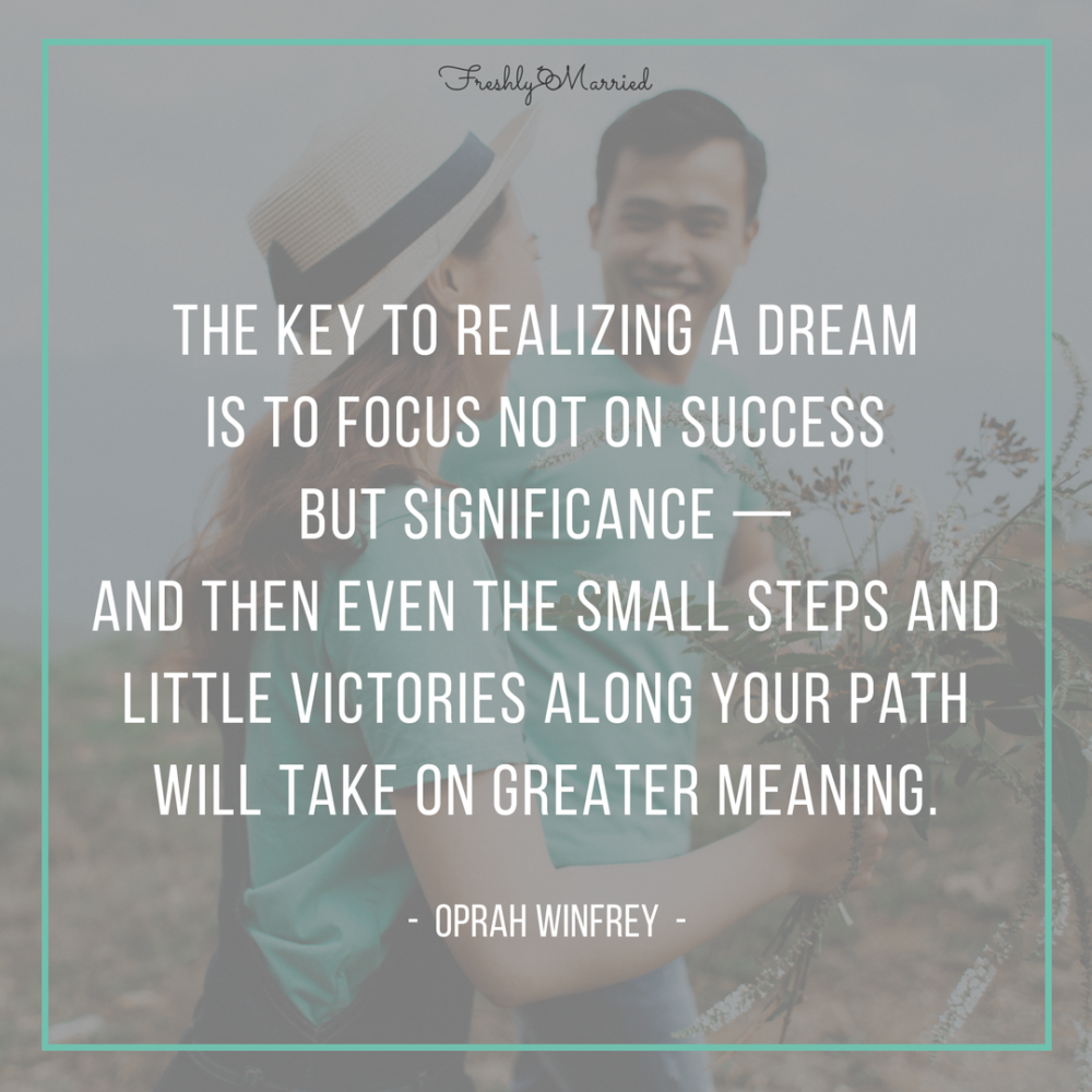 little victories, little victories in life, little victories in marriage, looking at the positive in marriage, little things become the big things, positive in marriage, focusing on the positive in marriage, looking for the good in marriage, the little things in marriage, marriage advice, marriage enocuragement, marriage inspiration, give yourself more credit in marriage