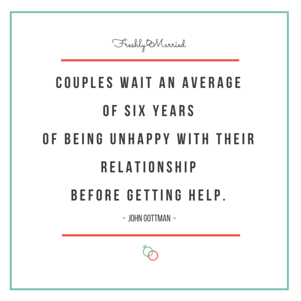 quotes about couples therapy, john gottman quote on couples therapy, john gottman marriage quotes, john gottman, couples wait six years before getting marriage help, misconceptions about therapy, common misconceptions about therapy, misconceptions about counseling, what is counseling really like, what is therapy like, what is counseling like, what is therapy really like, therapy, experience with going to therapy, couples therapy, seeking help through therapy, considering going to therapy, marriage advice, marriage help, newlywed help, encouraging your spouse to see a therapist, wanting to see a therapist, what to expect in therapy, what to expect with seeing a therapist, marriage help, lds newlyweds